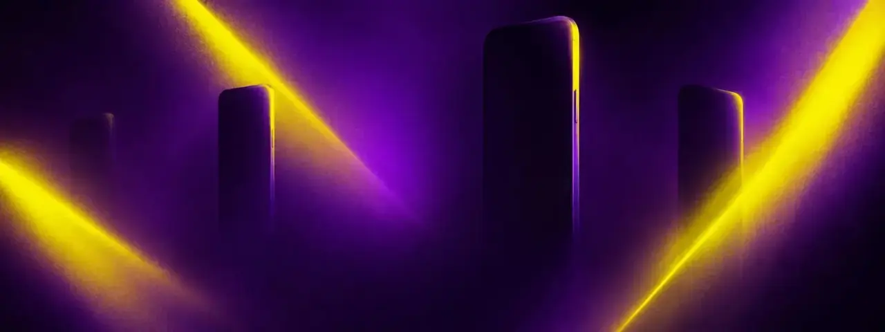 黄果短剧下载引导区的深紫霓虹渐变背景